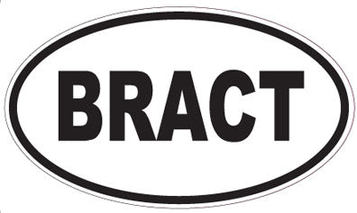 BRACT - Oval Sticker