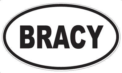 BRACY - Oval Magnet