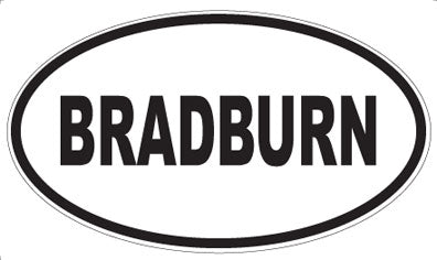 BRADBURN - Oval Magnet