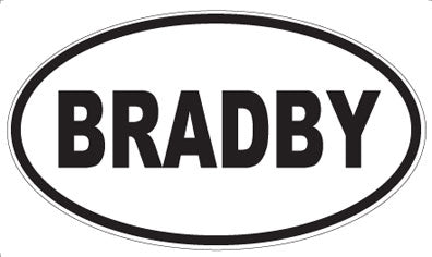 BRADBY - Oval Magnet