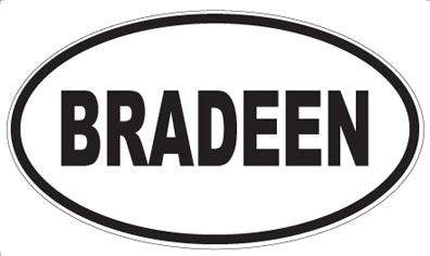 BRADEEN - Oval Magnet