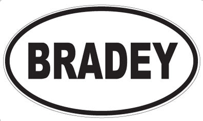 BRADEY - Oval Magnet