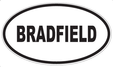 BRADFIELD - Oval Magnet