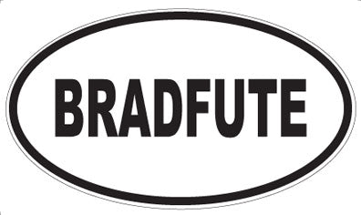 BRADFUTE - Oval Magnet