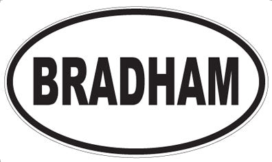 BRADHAM - Oval Magnet