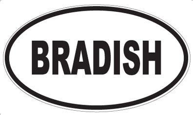 BRADISH - Oval Magnet