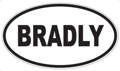 BRADLY - Oval Magnet