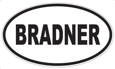 BRADNER - Oval Magnet