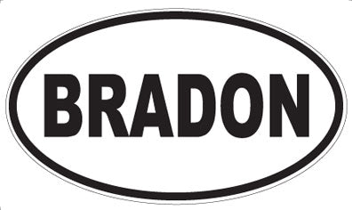 BRADON - Oval Magnet