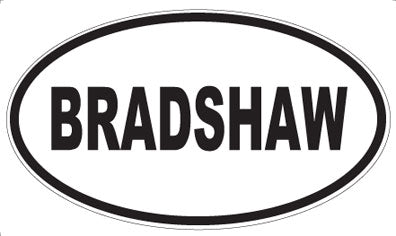 BRADSHAW - Oval Magnet