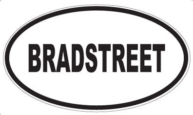 BRADSTREET - Oval Magnet