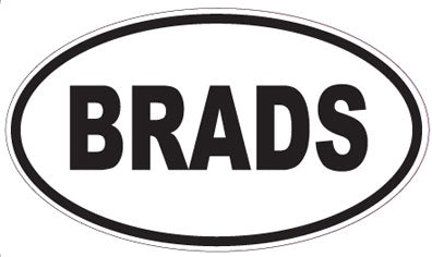 BRADS - Oval Magnet