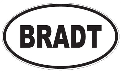 BRADT - Oval Magnet
