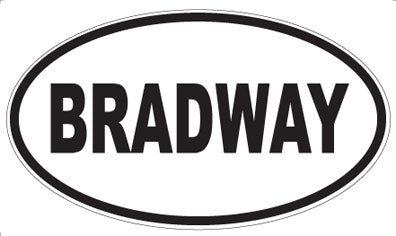 BRADWAY - Oval Magnet