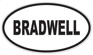 BRADWELL - Oval Magnet