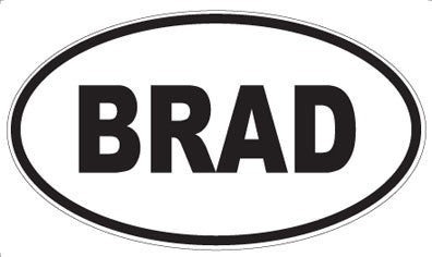 BRAD - Oval Magnet