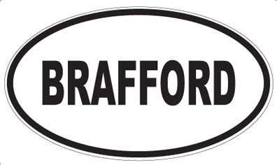BRAFFORD - Oval Magnet