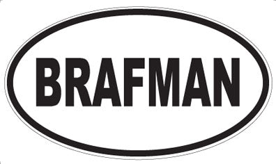 BRAFMAN - Oval Magnet