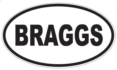 BRAGGS - Oval Magnet