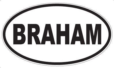 BRAHAM - Oval Magnet