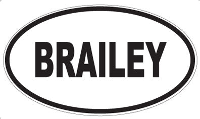 BRAILEY - Oval Magnet