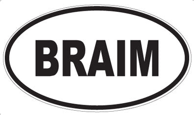 BRAIM - Oval Magnet