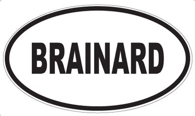 BRAINARD - Oval Magnet
