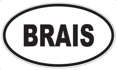 BRAIS - Oval Magnet