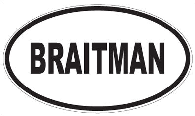BRAITMAN - Oval Magnet