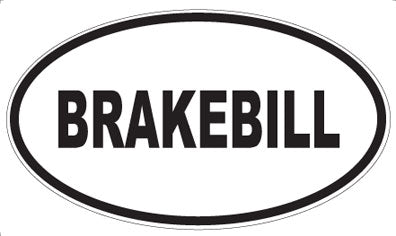 BRAKEBILL - Oval Magnet