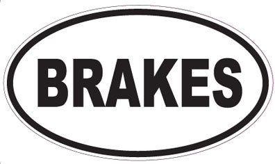 BRAKES - Oval Sticker