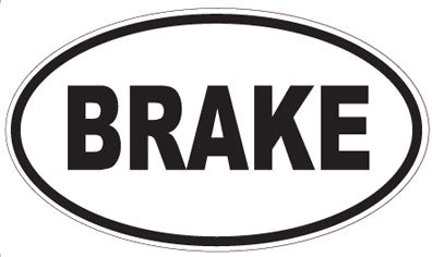 BRAKE - Oval Magnet