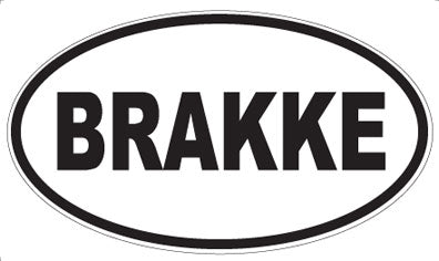 BRAKKE - Oval Magnet