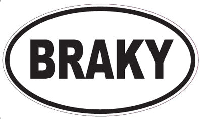 BRAKY - Oval Magnet