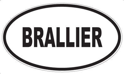 BRALLIER - Oval Magnet