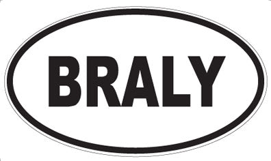 BRALY - Oval Magnet