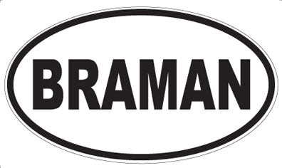 BRAMAN - Oval Magnet