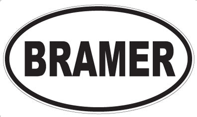 BRAMER - Oval Magnet