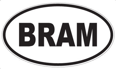 BRAM - Oval Magnet