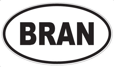 BRAN - Oval Magnet