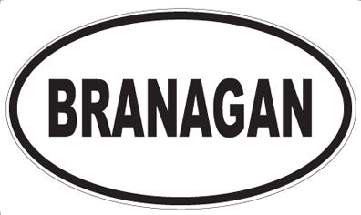 BRANAGAN - Oval Magnet