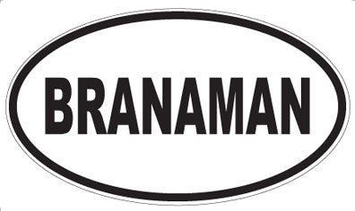 BRANAMAN - Oval Magnet