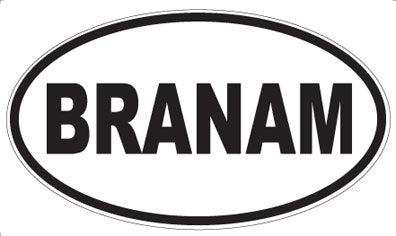 BRANAM - Oval Magnet