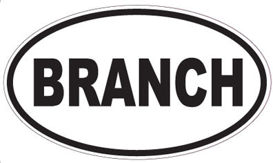 BRANCH - Oval Sticker