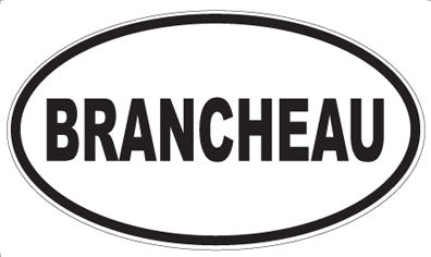 BRANCHEAU - Oval Magnet