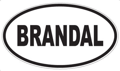 BRANDAL - Oval Magnet