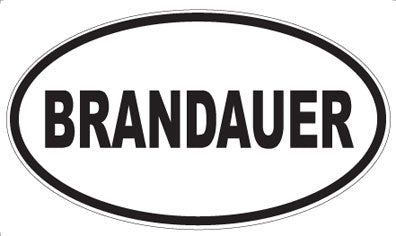 BRANDAUER - Oval Magnet
