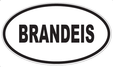 BRANDEIS - Oval Sticker