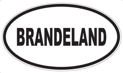BRANDELAND - Oval Magnet