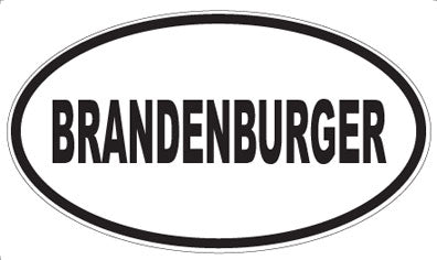 BRANDENBURGER - Oval Sticker